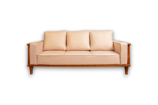 Tashi Luma Blush Solid Wood Sofa