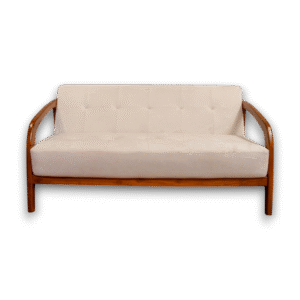 Tashi Arco Cream Button-Tufted Sofa