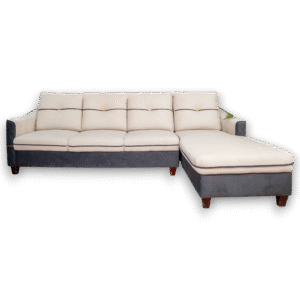 Tashi Luxe Dual-Tone Sectional Sofa